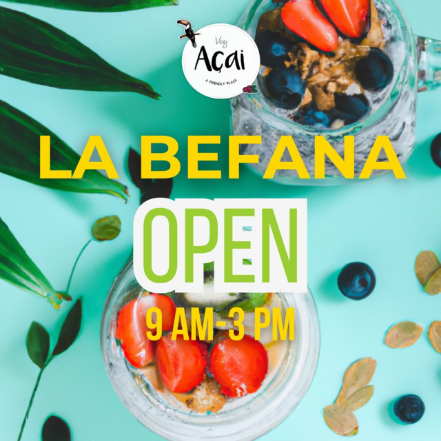 La Befana, 6 Jan
We are open from 9 am till 3 pm, the best bowls in Rome😍

🧙The Befana is Italy’s 🇮🇹 enchanting holiday hero, swooping in on the night of January 5th to celebrate the Epifania! 

This magical witch, with her broom 🧹 and sack of goodies, , marks the arrival of the Three Wise Men to baby Jesus. 

She rewards good kids with sweet treats and leaves coal for the naughty ones. It’s a fun and festive tradition that brings a burst of magic to wrap up the holiday season. 

The Epifania is the grand finale of Italy’s celebrations, and Befana steals the show!

#veryacai #weareveganuary  #healthyfood  #goodvibes #bestacai #smoothie  #roma #prati #befana #breakfast